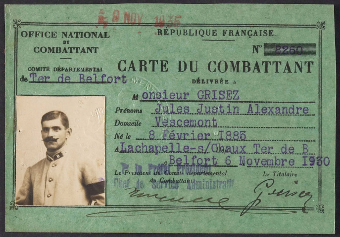 GRISEZ Jules Justin Alexandre