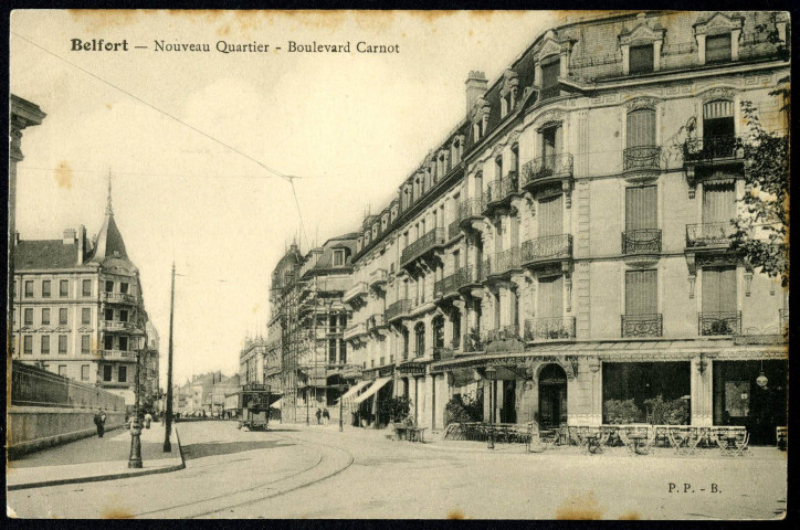 Belfort, nouveau quartier, boulevard Carnot.
