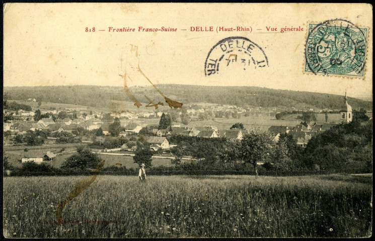 Frontière franco-suisse, Delle , vue générale.