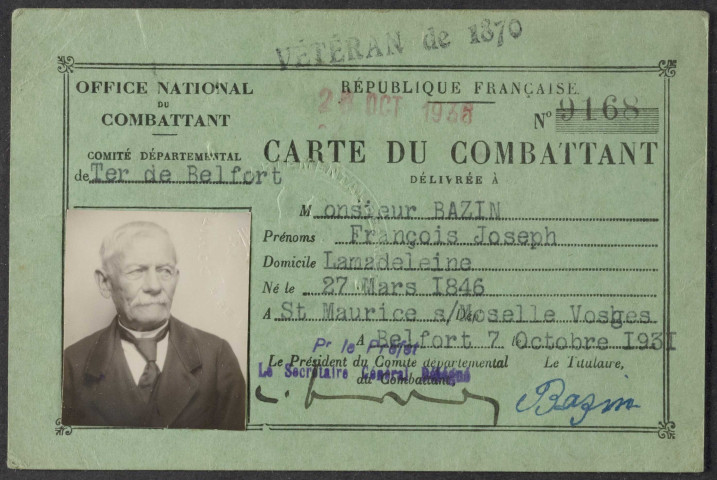 BAZIN François Joseph