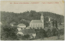 Environs de Delle (Haut-Rhin), Florimont, l’église, la chapelle et le château.