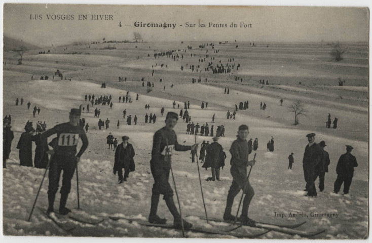 Les Vosges en hiver, Giromagny, sur les pentes du Fort.