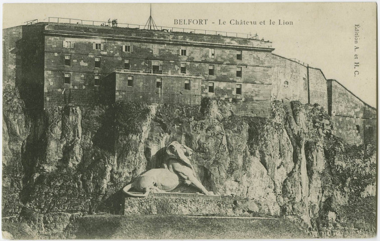Belfort, le château et le Lion.
