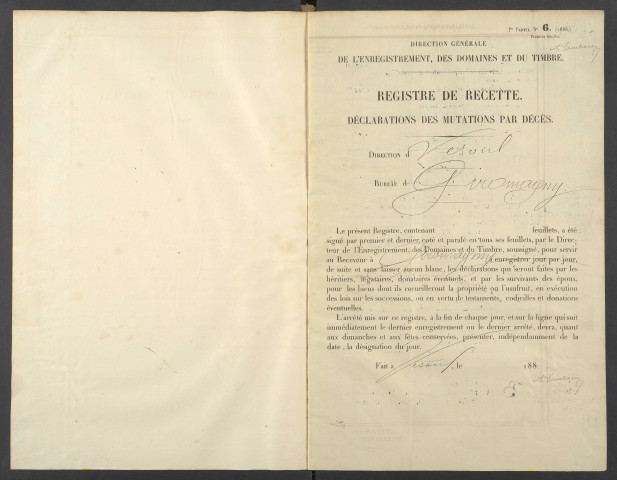 20 novembre 1888 - 25 mars 1890