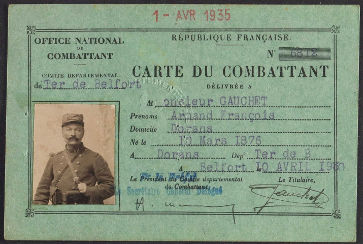 GAUCHET Armand François