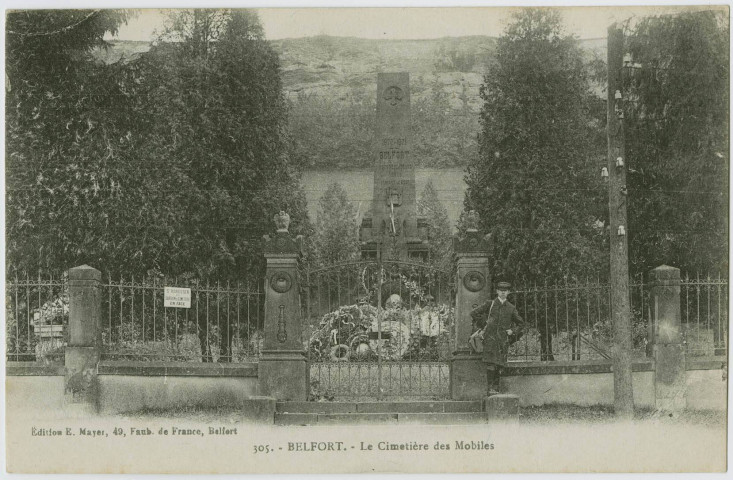 Belfort, le cimetière des Mobiles de 1870-1871.
