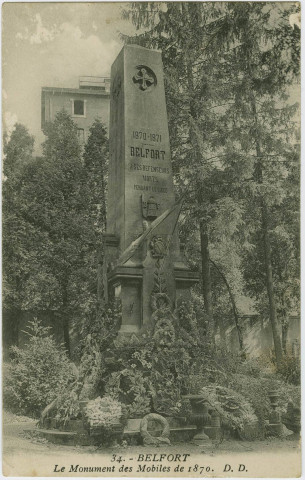 Belfort, le monument des Mobiles de 1870.