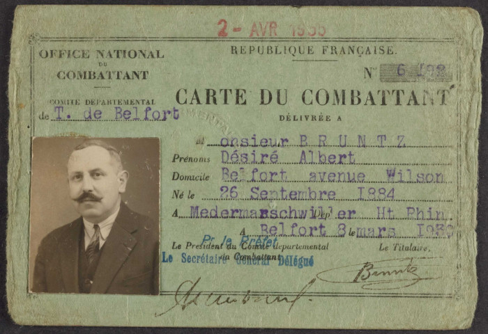 BRUNTZ Désiré Albert