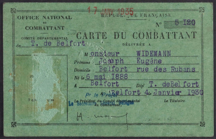 WIDEMANN Joseph Eugène