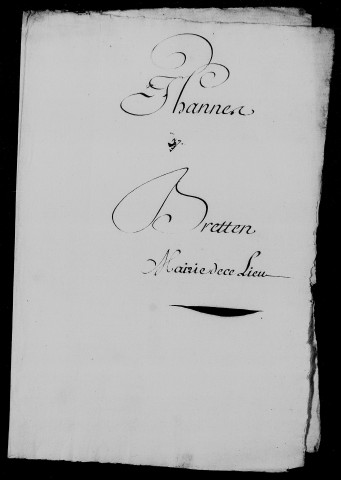 Bretten : nominations de François Hugard (1706) et Jean Guittard (1710) en qualité de maire de Bretten, pétitions des habitants en faveur ou contre ces personnages.