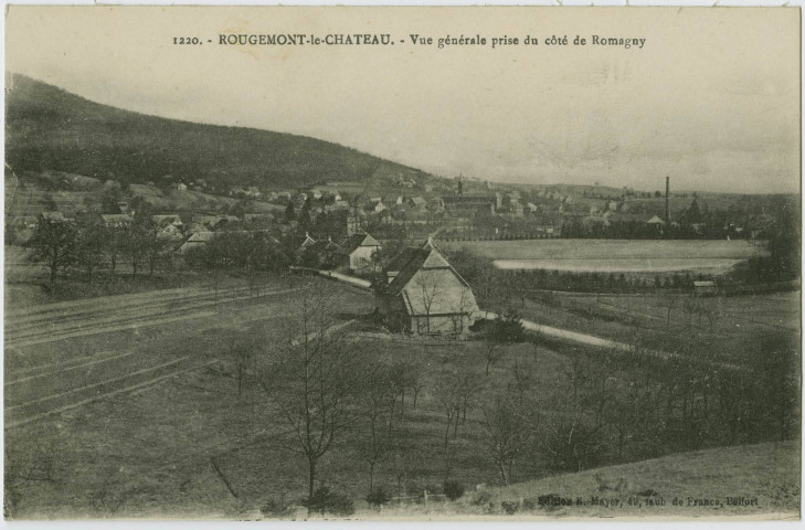Rougemont-le-Château, vue générale prise du côté de Romagny.
