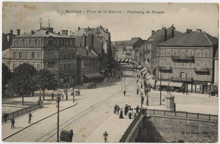 Belfort, place de la bascule - faubourg de France.
