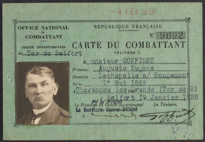 GOFFINET Auguste Eugène