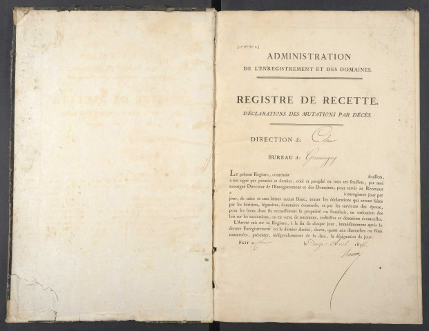 29 novembre 1836 - 31 mars 1838