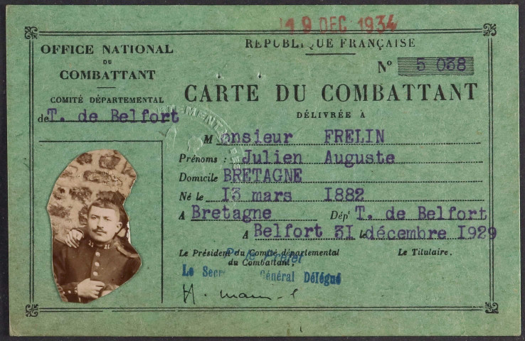 FRELIN Julien Auguste