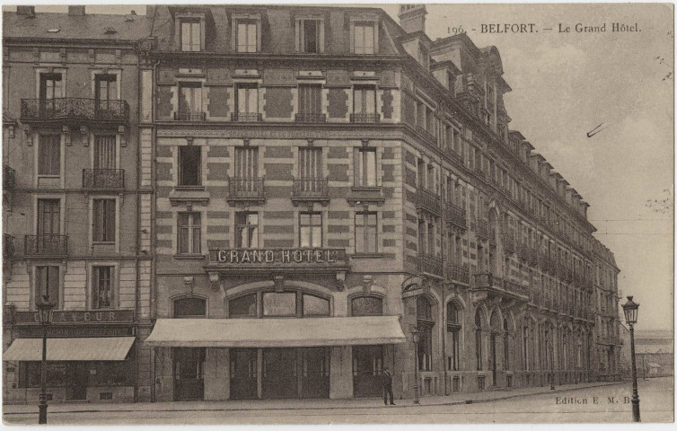 Belfort, le Grand hôtel du Tonneau d'Or.