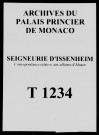 Lettres adressées par les sieurs Cathiény, Reiset, Noblat, etc. à Caulet et Taiclet, intendants du duc de Mazarin.