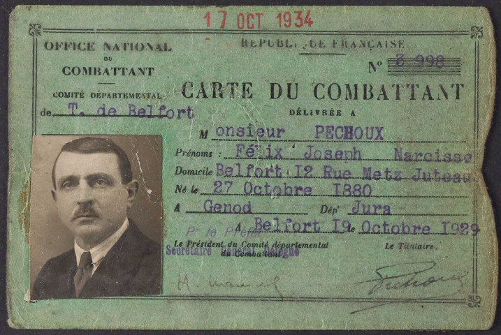 PECHOUX Félix Joseph Narcisse