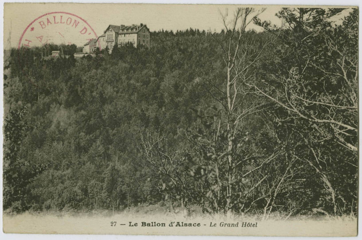 Le Ballon d'Alsace, le Grand hôtel.