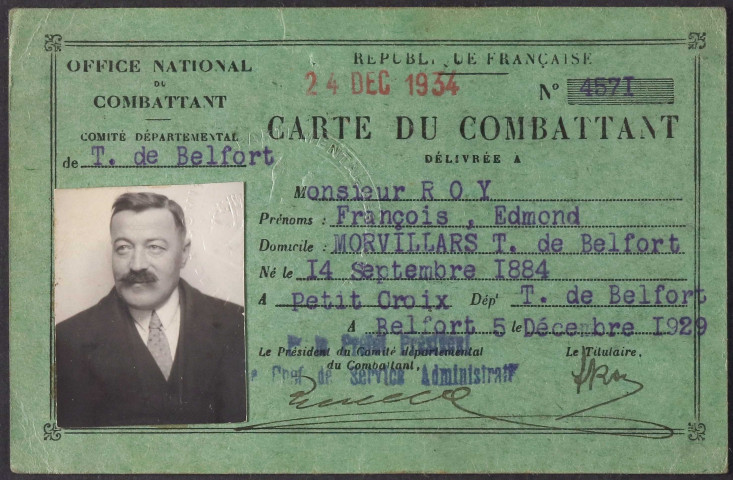 ROY François Edmond