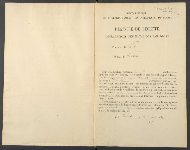 2 mai 1873 - 10 décembre 1874