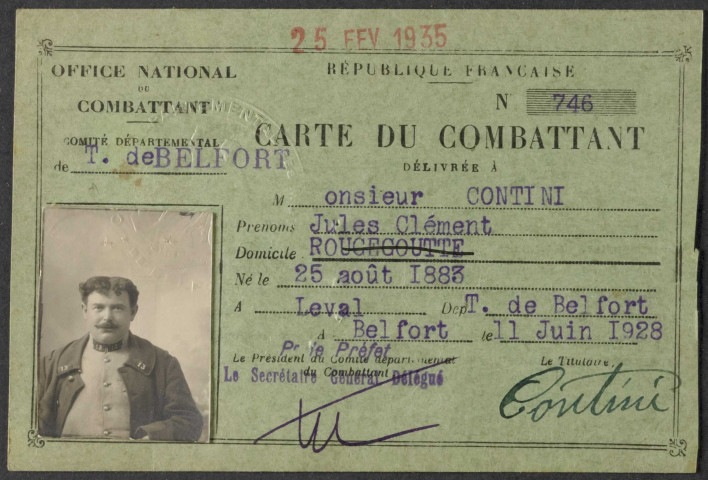 CONTINI Jules Clément