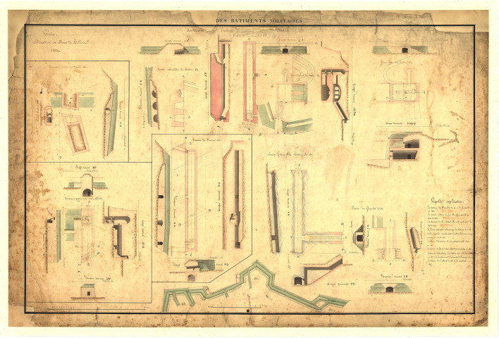 Atlas des fortifications, Souterrains de l'enceinte du château