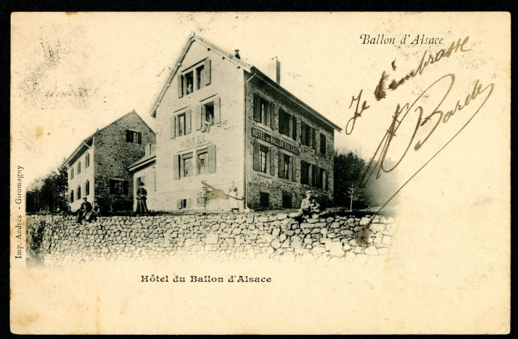 Ballon d'Alsace, l'hôtel du Ballon d'Alsace.