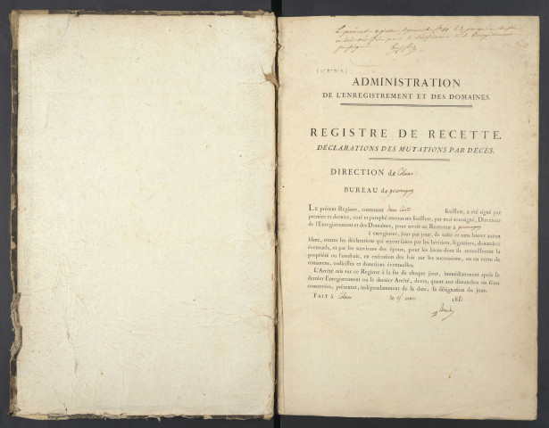 16 mars 1822 - 23 juin  1826