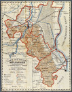 Mulhouse (Haut-Rhin), carte de l'ancien arrondissement allemand.