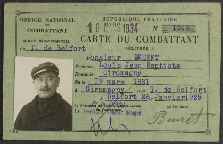 BEURET Louis Jean Baptiste