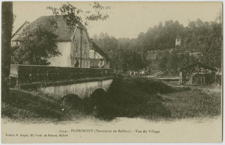 Florimont (Territoire de Belfort), vue du village.