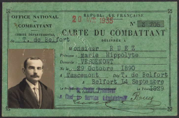 RUEZ Marie Hippolyte