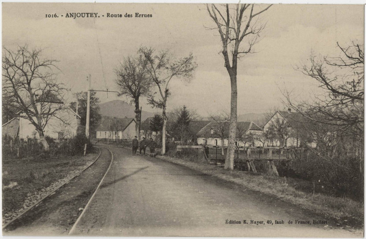 Anjoutey, route des Errues.