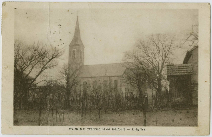 Meroux (Territoire de Belfort), l'église.