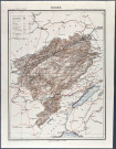 Doubs, carte du département.