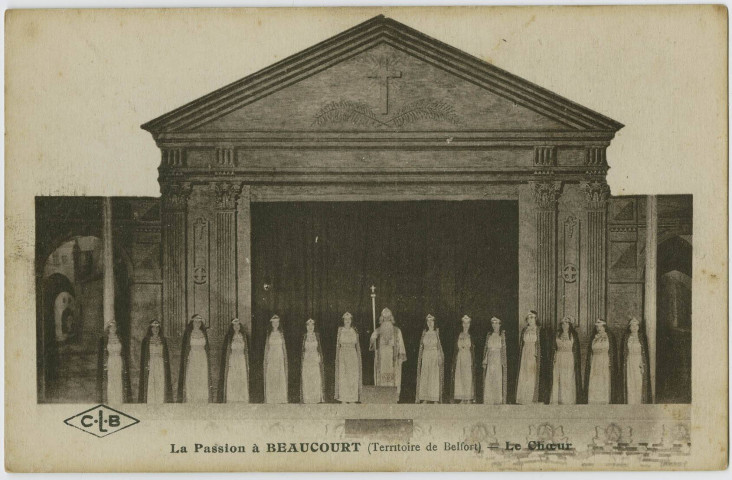 La passion à Beaucourt (Territoire de Belfort, le chœur.