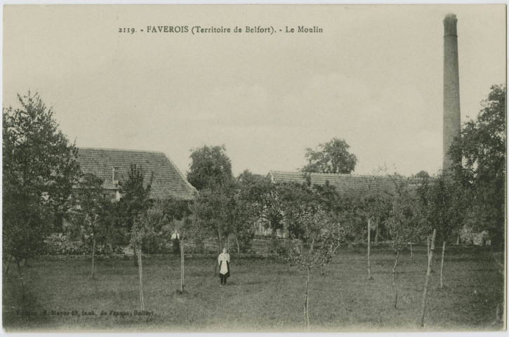 Faverois (Territoire de Belfort), le moulin.