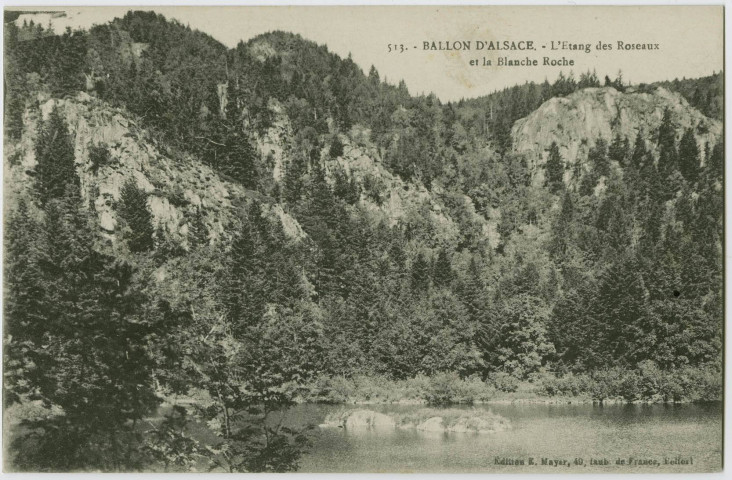 Ballon d'Alsace, l’étang des Roseaux et la Blanche Roche.