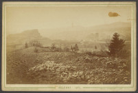Belfort, vue générale depuis le chemin de la justice, v. 1871.