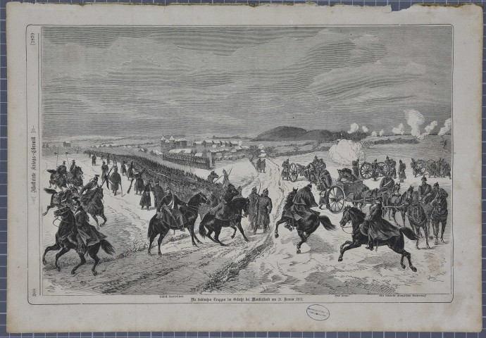 Les troupes badoises dans la campagne montbéliardaise le 15 janvier 1871.