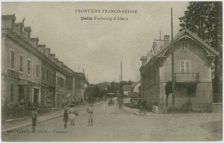 Frontière Franco-Suisse, Delle, faubourg d'Alsace.