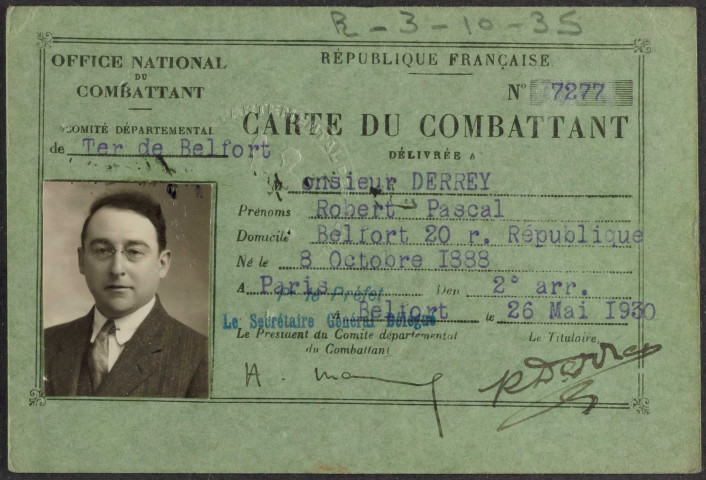 DERREY Robert Pascal