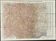 Carte des Vosges et des Régions voisines.