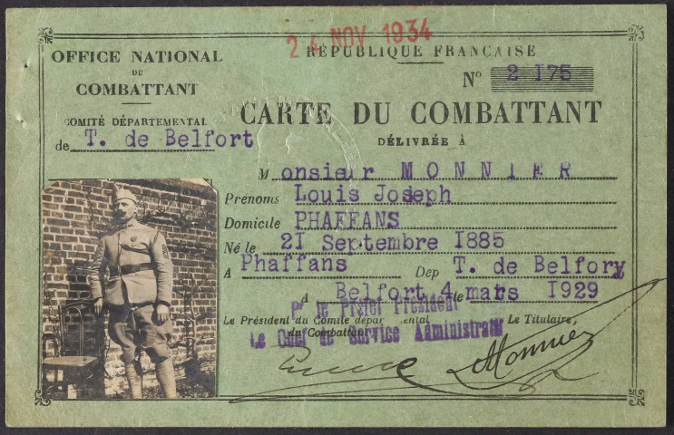 MONNIER Louis Joseph