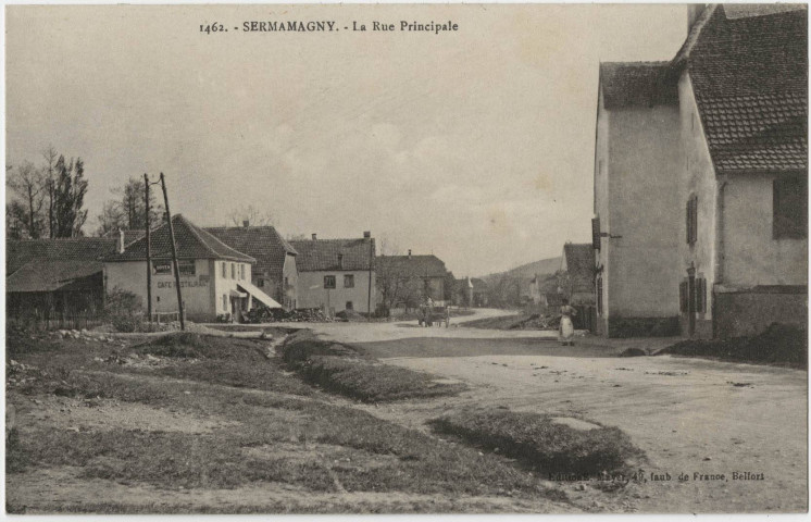 Sermamagny, la rue principale.