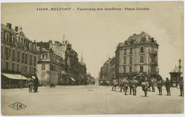 Belfort, faubourg des Ancêtres, place Corbis.
