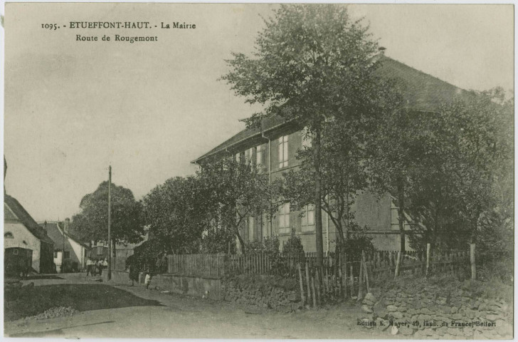 Etueffont-Haut, la mairie, route de Rougemont.