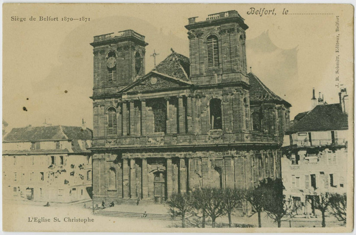 Belfort, Siège de Belfort 1870-1871, l'église St. Christophe.