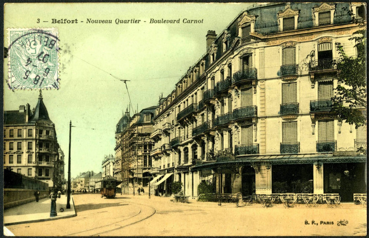 Belfort, nouveau quartier, boulevard Carnot.